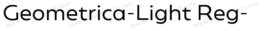 Geometrica-Light Reg字体转换